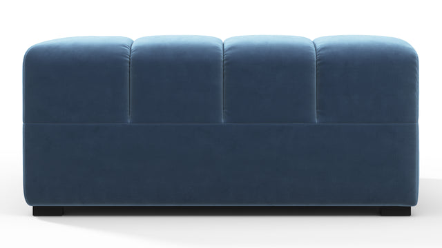 Tufted - Tufted Module, Deep Right Corner Half, Aegean Blue Velvet