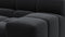 Tufted - Tufted Sectional, Extra Deep Sofa, Black Velvet