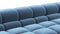 Tufted - Tufted Sectional, Extra Deep Sofa, Aegean Blue Velvet