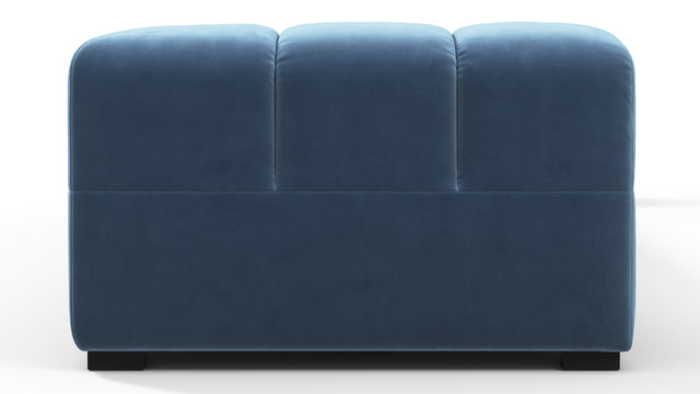 Tufted - Tufted Sectional, Extra Large Sofa, Aegean Blue Velvet