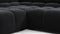 Tufted - Tufted Sectional, Large Left Corner, Black Velvet