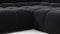 Tufted - Tufted Sectional, Large Right Corner, Black Velvet