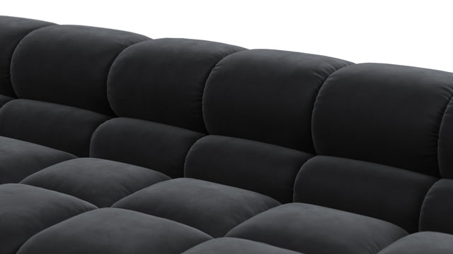 Tufted - Tufted Sectional, Large Right Corner, Black Velvet