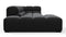 Tufted - Tufted Sectional, Small L, Left, Black Velvet