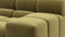 Tufted - Tufted Sectional, Extra Deep Sofa, Olive Gold Velvet