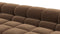 Tufted - Tufted Sectional, Large Right Corner, Mocha Velvet