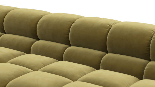 Tufty - Tufty Sectional, Large Right Corner, Olive Gold Velvet