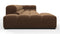 Tufty - Tufty Sectional, Large, Left Chaise, Mocha Velvet