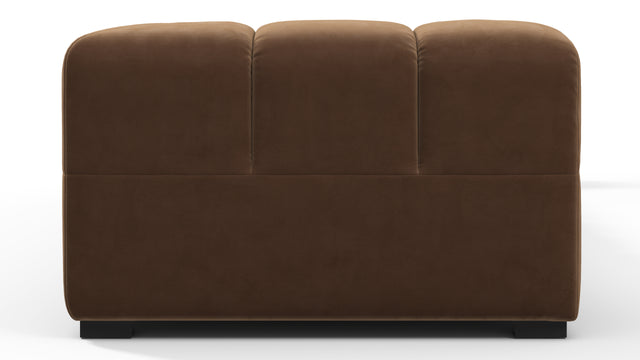 Tufted - Tufted Sectional, Large, Right Chaise, Mocha Velvet