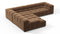 Tufty - Tufty Sectional, Left Corner, Mocha Velvet