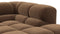 Tufted - Tufted Sectional, Small L, Left, Mocha Velvet