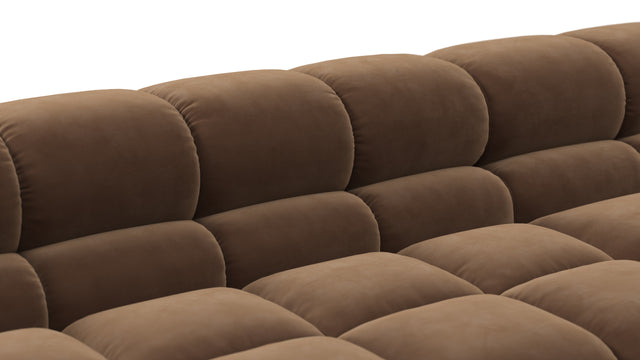 Tufty - Tufty Sectional, U Shape, Mocha Velvet