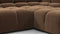 Tufty - Tufty Sectional, U Shape, Mocha Velvet