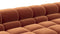 Tufted - Tufted Sectional, Extra Deep Sofa, Spice Velvet