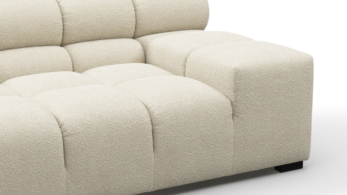 Tufted - Tufted Sectional, Extra Large Right Corner, Eggshell Boucle