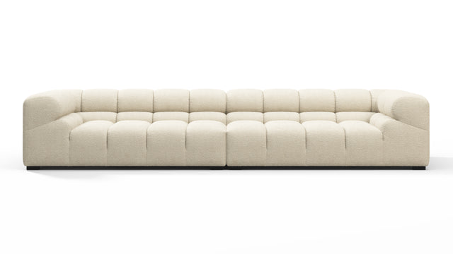 Tufted - Tufted Sectional, Extra Large Sofa, Eggshell Boucle