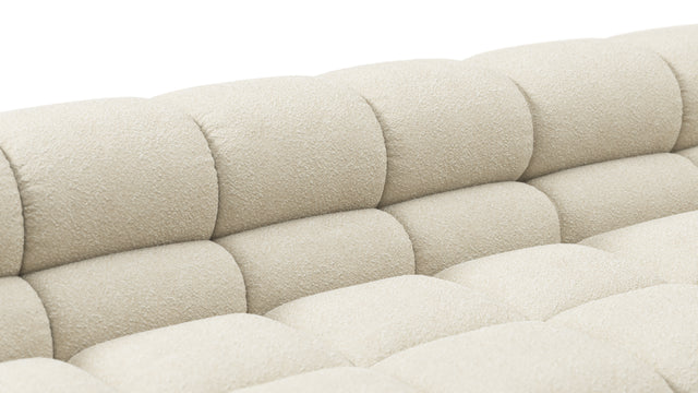 Tufted - Tufted Sectional, Large Left Corner, Eggshell Boucle