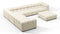 Tufted - Tufted Sectional, Large Left Corner, Eggshell Boucle