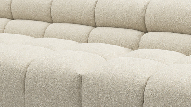 Tufty - Tufty Sectional, Large, Right Chaise, Eggshell Boucle