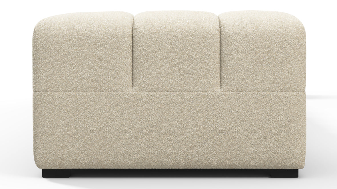 Tufty - Tufty Sectional, Large, Right Chaise, Eggshell Boucle