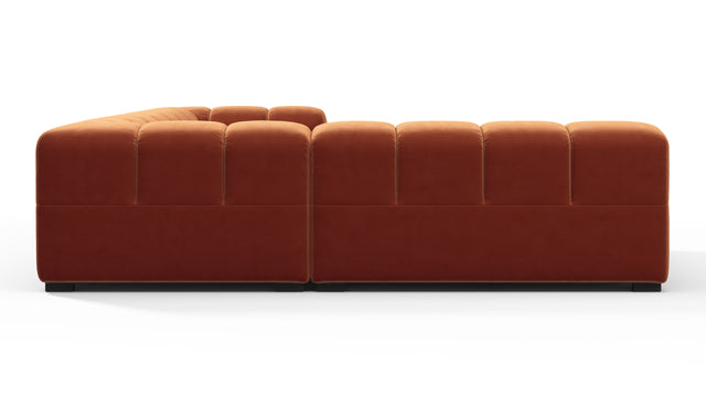 Tufty - Tufty Sectional, Left Corner, Spice Velvet