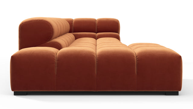 Tufted - Tufted Sectional, Small L, Left, Spice Velvet