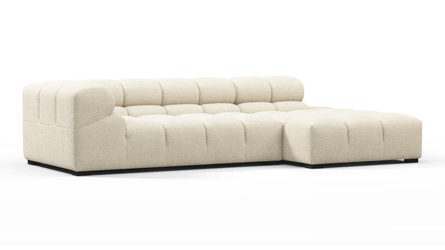 Tufty - Tufty Sectional, Small L, Right, Eggshell Boucle