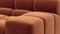 Tufted - Tufted Sectional, Small, Right Chaise, Spice Velvet