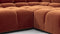 Tufted - Tufted Sectional, U Shape, Spice Velvet