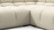 Tufty - Tufty Sectional, U Shape, Eggshell Boucle