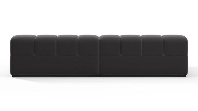 Tufted - Tufted Sectional, Extra Deep Sofa, Ink Brushed Weave