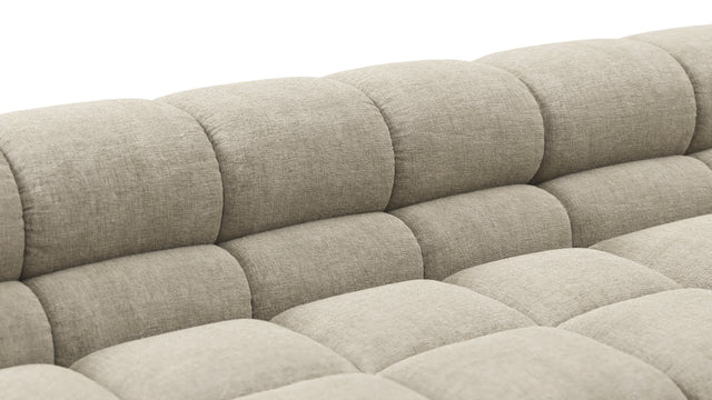 Tufty - Tufty Sectional, Extra Deep Sofa, Beige Gray Chenille