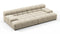 Tufty - Tufty Sectional, Extra Deep Sofa, Beige Gray Chenille