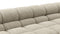 Tufted - Tufted Sectional, Large Left Corner, Beige Gray Chenille