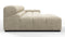 Tufted - Tufted Sectional, Small, Left Chaise, Beige Gray Chenille