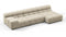 Tufted - Tufted Sectional, Small, Right Chaise, Beige Gray Chenille