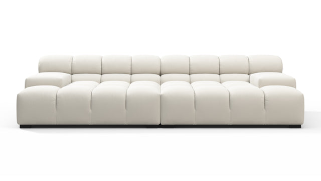 Tufted - Tufted Sectional, Extra Deep Sofa, Natural Weave