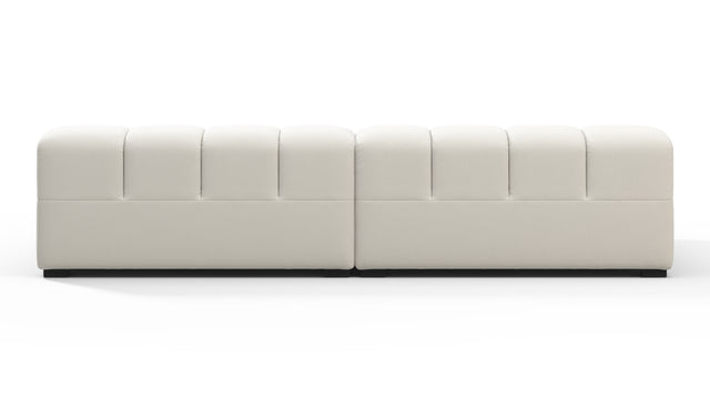 Tufted - Tufted Sectional, Extra Deep Sofa, Natural Weave