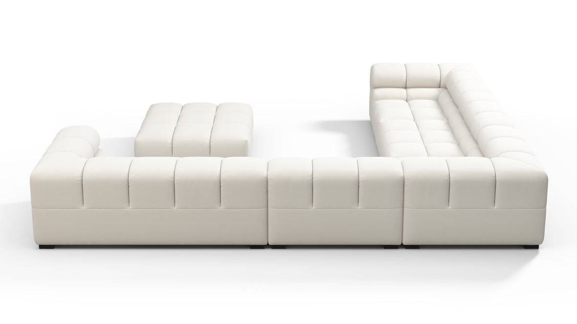 Tufted - Tufted Sectional, Large Left Corner, Natural Weave