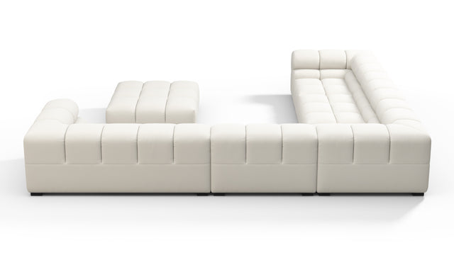 Tufted - Tufted Sectional, Large Left Corner, Natural Weave