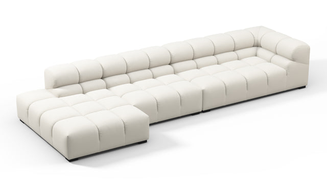 Tufted - Tufted Sectional, Large, Left Chaise, Natural Weave