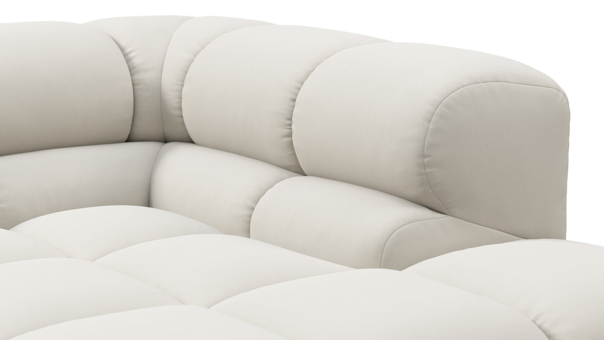 Tufted - Tufted Sectional, Small L, Left, Natural Weave