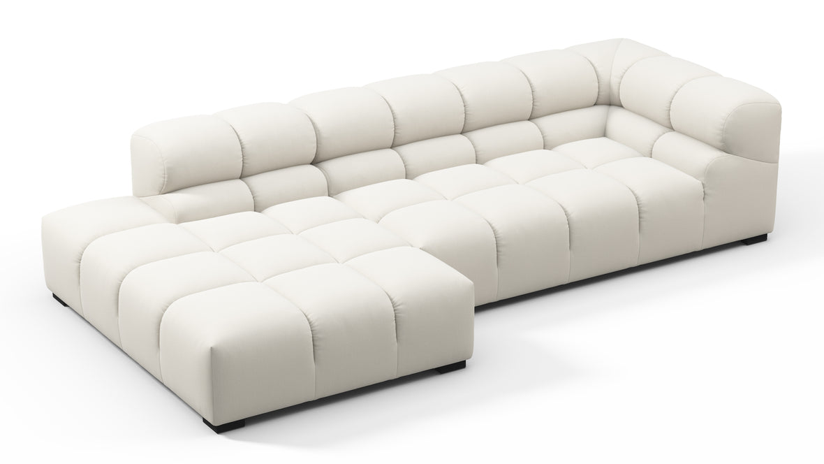 Tufted - Tufted Sectional, Small L, Left, Natural Weave