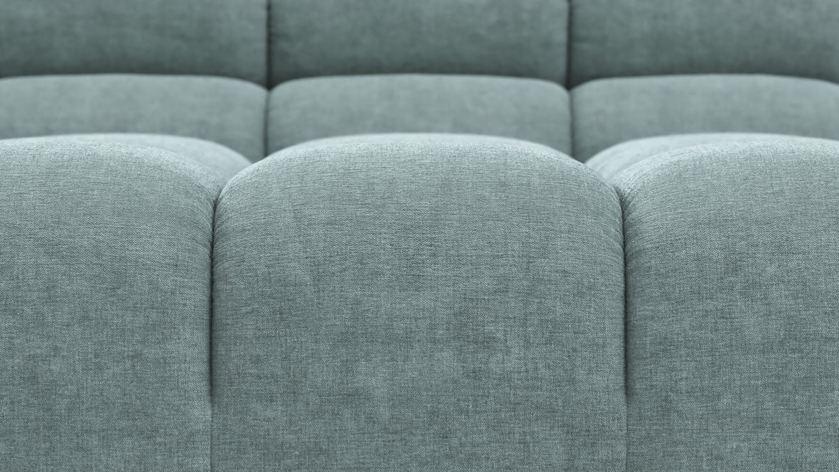 Tufted - Tufted Sectional, Small L, Left, Cerulean Chenille