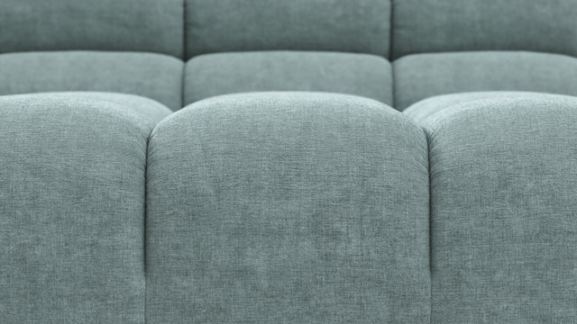 Tufted - Tufted Sectional, Small L, Left, Cerulean Chenille