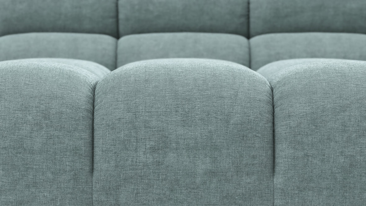 Tufted - Tufted Sectional, Small L, Right, Cerulean Chenille