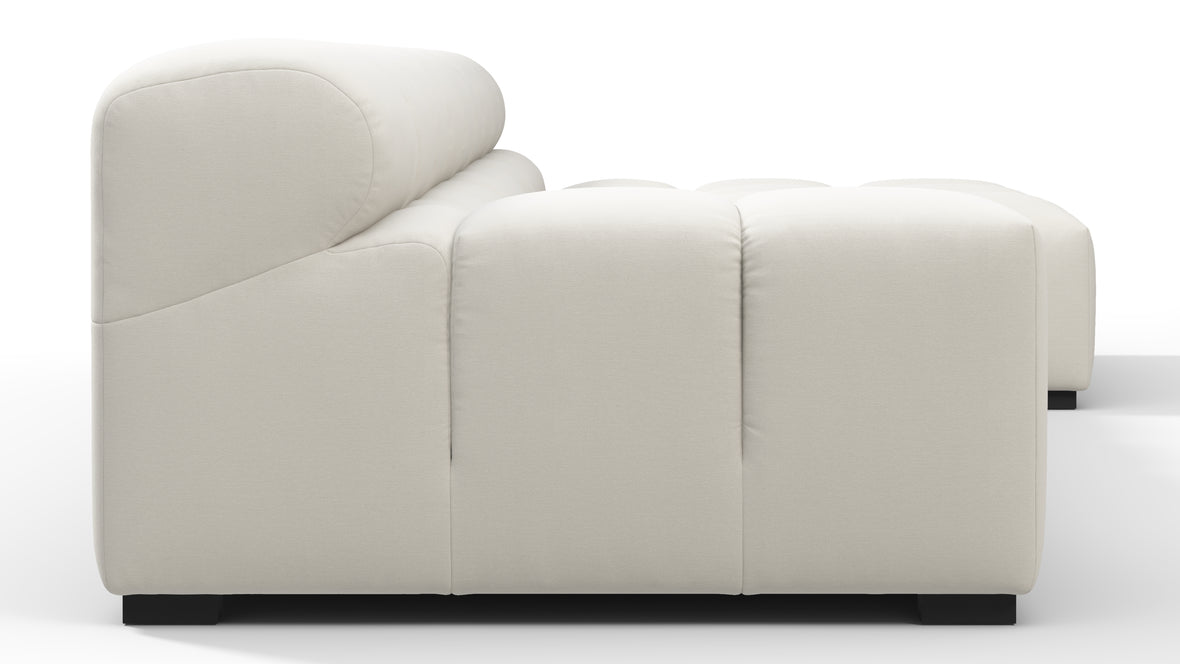 Tufted - Tufted Sectional, Small, Right Chaise, Natural Weave