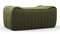 Sandra - Sandra Ottoman, Olive Green Velvet