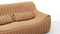 Sandra - Sandra Two Seater Sofa, Camel Premium Leather