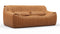 Sandra - Sandra Two Seater Sofa, Distressed Brown Premium Leather